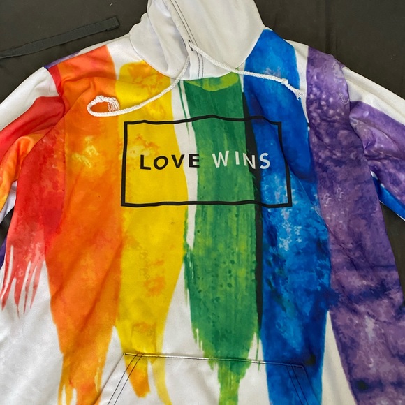“Love Wins” LGBT long sleeve hoodie - Picture 4 of 4